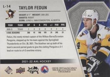 2021-22 Upper Deck AHL - Captains Red #L-14 Taylor Fedun Back