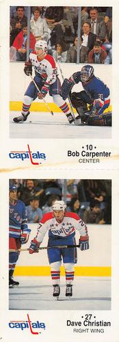 1986-87 Washington Capitals Police - Panels #NNO Bob Carpenter / Dave Christian Front