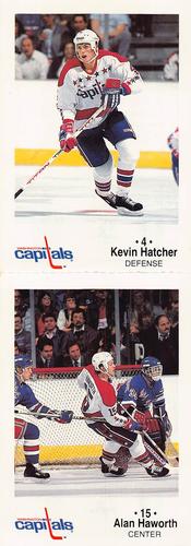 1986-87 Washington Capitals Police - Panels #NNO Kevin Hatcher / Alan Haworth Front