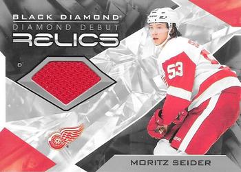 2021-22 Upper Deck Black Diamond - Diamond Debut Relics #DD-MS Moritz Seider Front