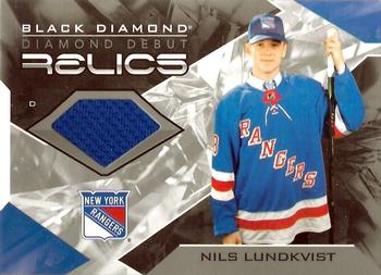 2021-22 Upper Deck Black Diamond - Diamond Debut Relics #DD-NL Nils Lundkvist Front