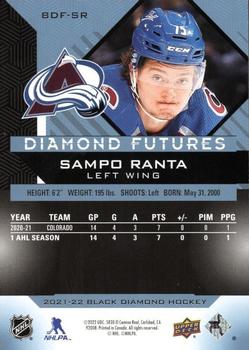 2021-22 Upper Deck Black Diamond - Diamond Futures #BDF-SR Sampo Ranta Back