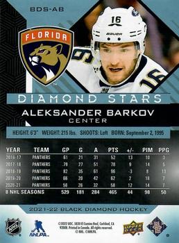 2021-22 Upper Deck Black Diamond - Diamond Stars #BDS-AB Aleksander Barkov Back