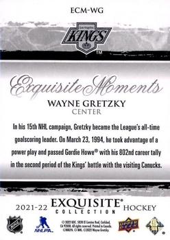 2021-22 Upper Deck Black Diamond - Exquisite Collection Moments #ECM-WG Wayne Gretzky Back