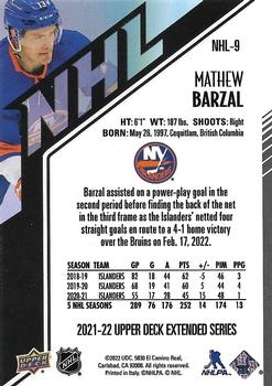 2021-22 Upper Deck - HoloGrFx NHL #NHL-9 Mathew Barzal Back