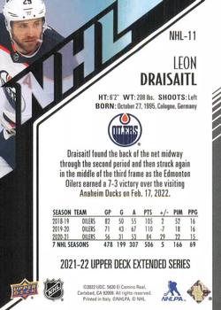 2021-22 Upper Deck - HoloGrFx NHL #NHL-11 Leon Draisaitl Back