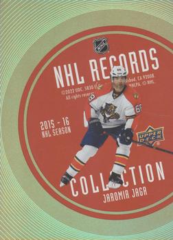2021-22 Upper Deck - Record Collections Gold #RB-15 Jaromir Jagr Front