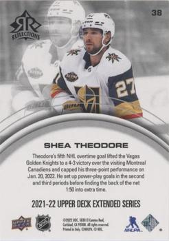 2021-22 Upper Deck - Triple Dimensions Reflections #38 Shea Theodore Back