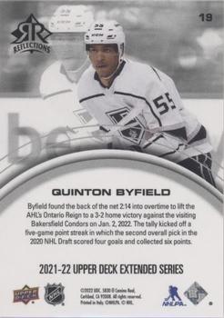 2021-22 Upper Deck - Triple Dimensions Reflections Ruby #19 Quinton Byfield Back