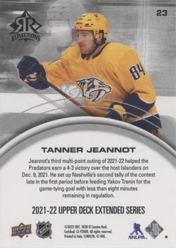 2021-22 Upper Deck - Triple Dimensions Reflections Ruby #23 Tanner Jeannot Back