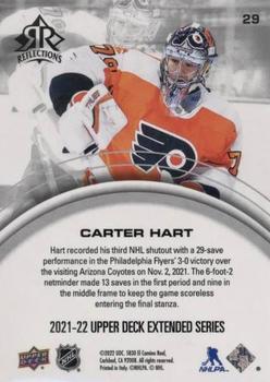 2021-22 Upper Deck - Triple Dimensions Reflections Ruby #29 Carter Hart Back
