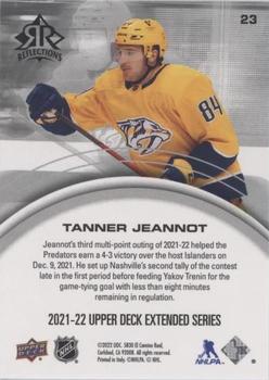 2021-22 Upper Deck - Triple Dimensions Reflections Emerald #23 Tanner Jeannot Back