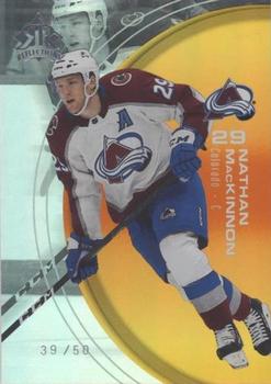 2021-22 Upper Deck - Triple Dimensions Reflections Gold #9 Nathan MacKinnon Front