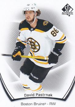 2021-22 SP Authentic #10 David Pastrnak Front