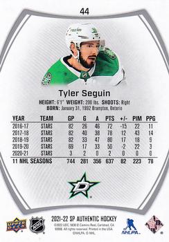 2021-22 SP Authentic #44 Tyler Seguin Back