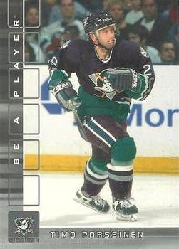 2001-02 Be a Player Update - 2001-02 Be A Player Memorabilia Update #327 Timo Parssinen Front