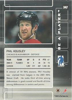2001-02 Be a Player Update - 2001-02 Be A Player Memorabilia Update #347 Phil Housley Back