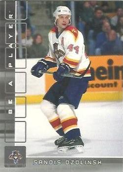 2001-02 Be a Player Update - 2001-02 Be A Player Memorabilia Update #390 Sandis Ozolinsh Front