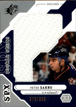 2003-04 Upper Deck Rookie Update - 2003-04 SPx Update #234 Peter Sarno Front