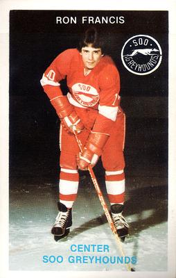 1980-81 Sault Ste. Marie Greyhounds (OHA) Police #14 Ron Francis Front