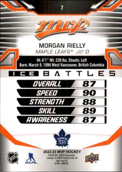 2022-23 Upper Deck MVP - Ice Battles #7 Morgan Rielly Back