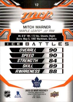 2022-23 Upper Deck MVP - Ice Battles #12 Mitch Marner Back