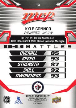 2022-23 Upper Deck MVP - Ice Battles #13 Kyle Connor Back