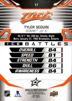 2022-23 Upper Deck MVP - Ice Battles #17 Tyler Seguin Back