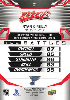 2022-23 Upper Deck MVP - Ice Battles #21 Ryan O'Reilly Back
