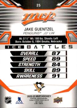 2022-23 Upper Deck MVP - Ice Battles #25 Jake Guentzel Back