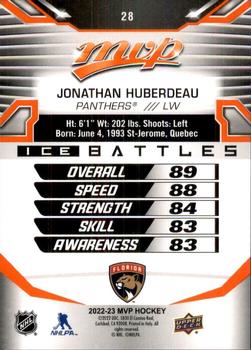 2022-23 Upper Deck MVP - Ice Battles #28 Jonathan Huberdeau Back