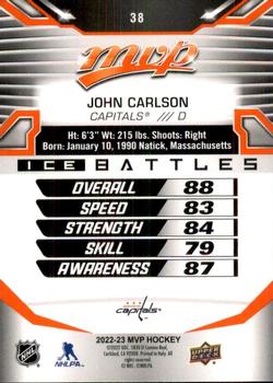 2022-23 Upper Deck MVP - Ice Battles #38 John Carlson Back