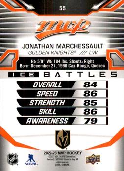 2022-23 Upper Deck MVP - Ice Battles #55 Jonathan Marchessault Back