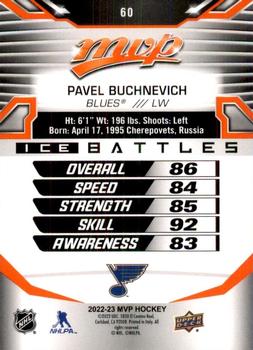 2022-23 Upper Deck MVP - Ice Battles #60 Pavel Buchnevich Back