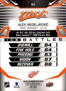 2022-23 Upper Deck MVP - Ice Battles #64 Alex Nedeljkovic Back