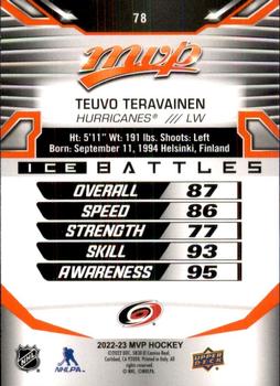 2022-23 Upper Deck MVP - Ice Battles #78 Teuvo Teravainen Back