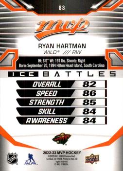 2022-23 Upper Deck MVP - Ice Battles #83 Ryan Hartman Back