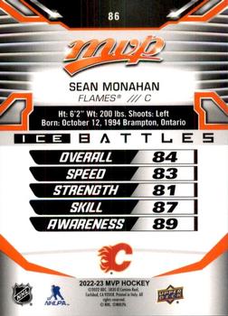 2022-23 Upper Deck MVP - Ice Battles #86 Sean Monahan Back