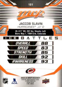 2022-23 Upper Deck MVP - Ice Battles #101 Jaccob Slavin Back