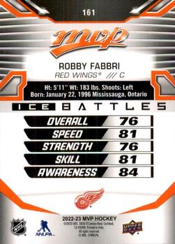 2022-23 Upper Deck MVP - Ice Battles #161 Robby Fabbri Back