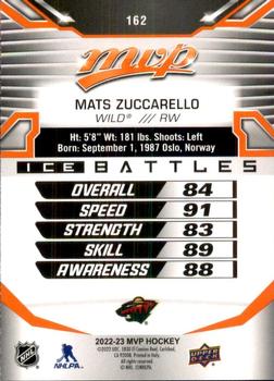 2022-23 Upper Deck MVP - Ice Battles #162 Mats Zuccarello Back