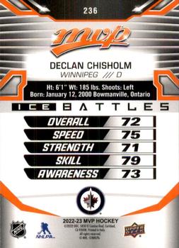 2022-23 Upper Deck MVP - Ice Battles #236 Declan Chisholm Back