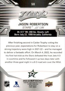 2022-23 Upper Deck MVP - Silver Script #50 Jason Robertson Back