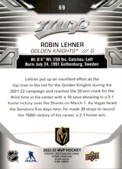 2022-23 Upper Deck MVP - Silver Script #69 Robin Lehner Back