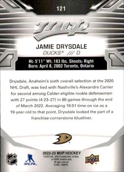 2022-23 Upper Deck MVP - Silver Script #121 Jamie Drysdale Back