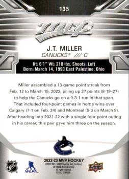 2022-23 Upper Deck MVP - Silver Script #135 J.T. Miller Back