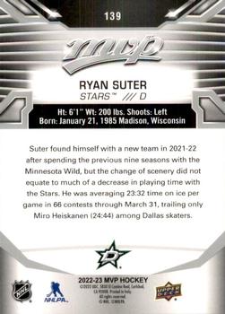 2022-23 Upper Deck MVP - Silver Script #139 Ryan Suter Back