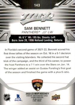 2022-23 Upper Deck MVP - Silver Script #143 Sam Bennett Back