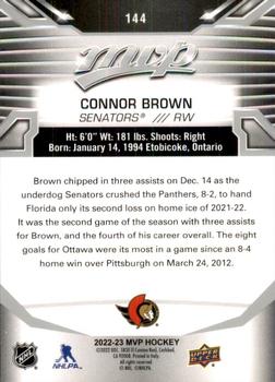 2022-23 Upper Deck MVP - Silver Script #144 Connor Brown Back