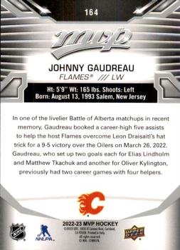 2022-23 Upper Deck MVP - Silver Script #164 Johnny Gaudreau Back